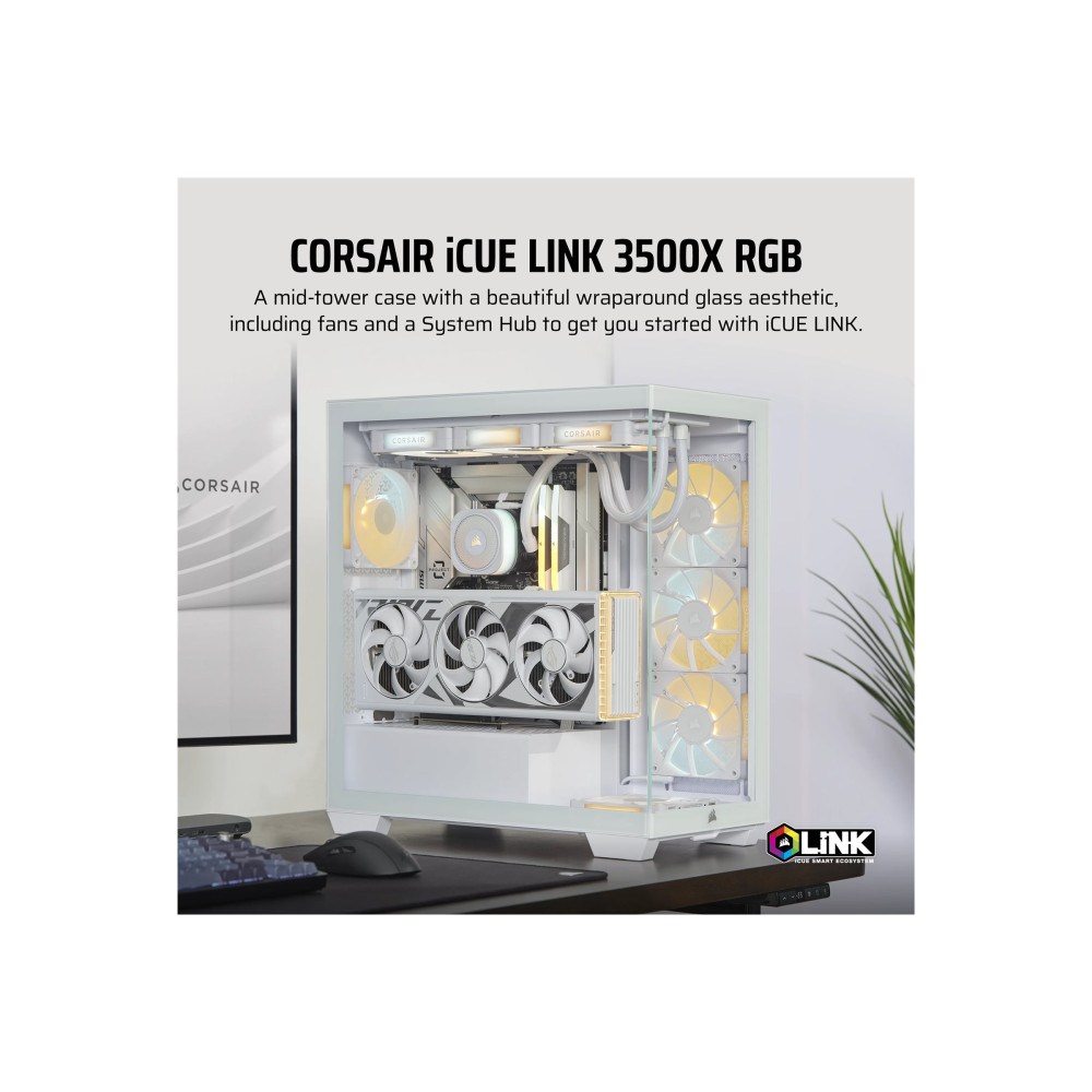 Produktbild för CORSAIR iCUE LINK 3500X RGB - mid tower - utökad ATX