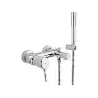 Produktbild för GROHE Concetto, Badkar och dusch, Hävarm, Metall, 1/2", Krom
