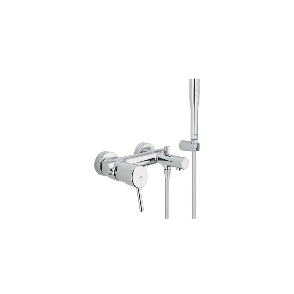 Produktbild för GROHE Concetto, Badkar och dusch, Hävarm, Metall, 1/2", Krom