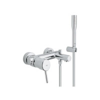 Produktbild för GROHE Concetto, Badkar och dusch, Hävarm, Metall, 1/2", Krom