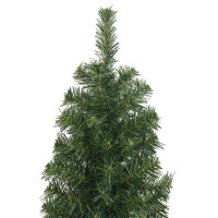Produktbild för Konstgjord julgran Grön 180 cm PVC och stål och plast