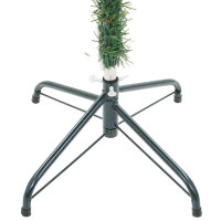 Produktbild för Konstgjord julgran med 300 LED-lampor Grön 180 cm PVC och Stål