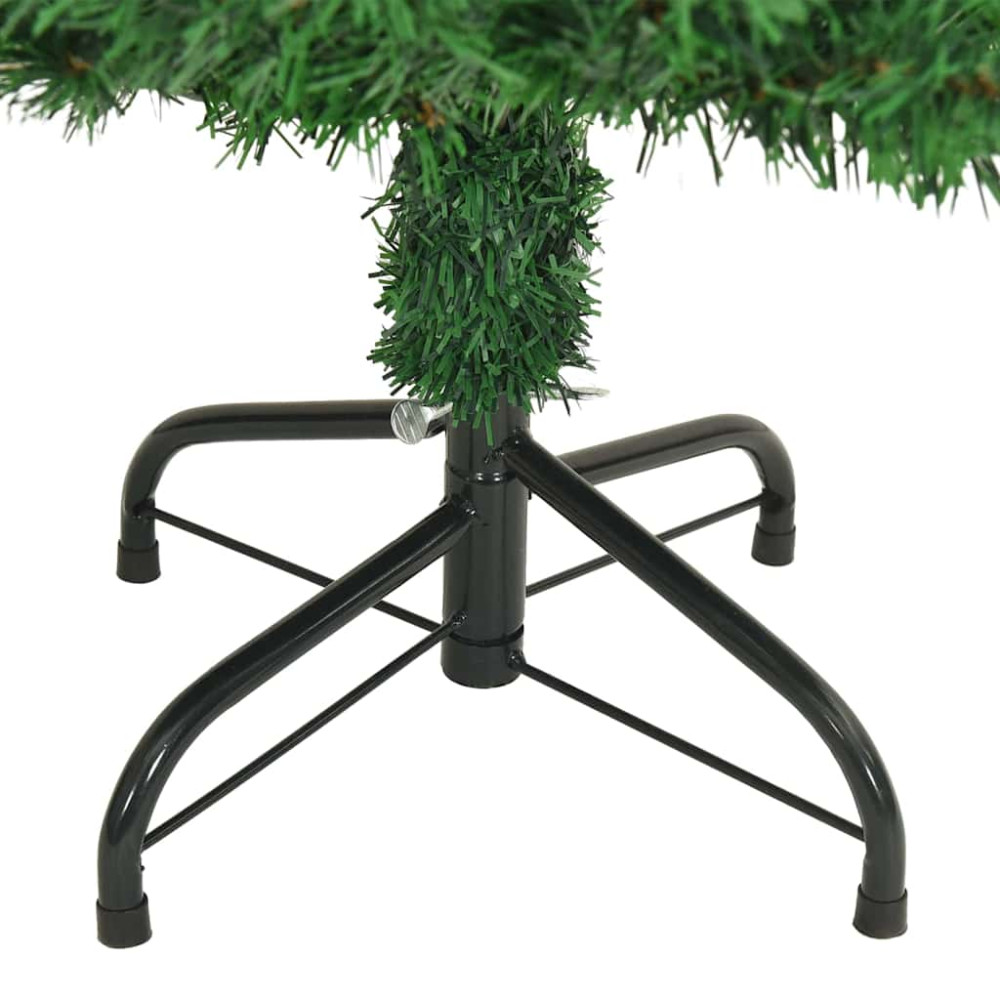 Produktbild för Konstgjord julgran Grön 150 cm PVC och Stål och Plast