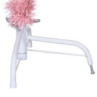 Produktbild för Konstgjord Förbelyst Julgran med 150 LED-lampor Rosa 150 cm PVC