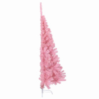 Produktbild för Konstgjord Förbelyst Julgran med 150 LED-lampor Rosa 150 cm PVC