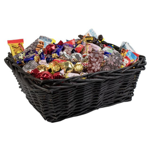 KARAMELLO Godis Presentkorg svart inslaget 2,5kg