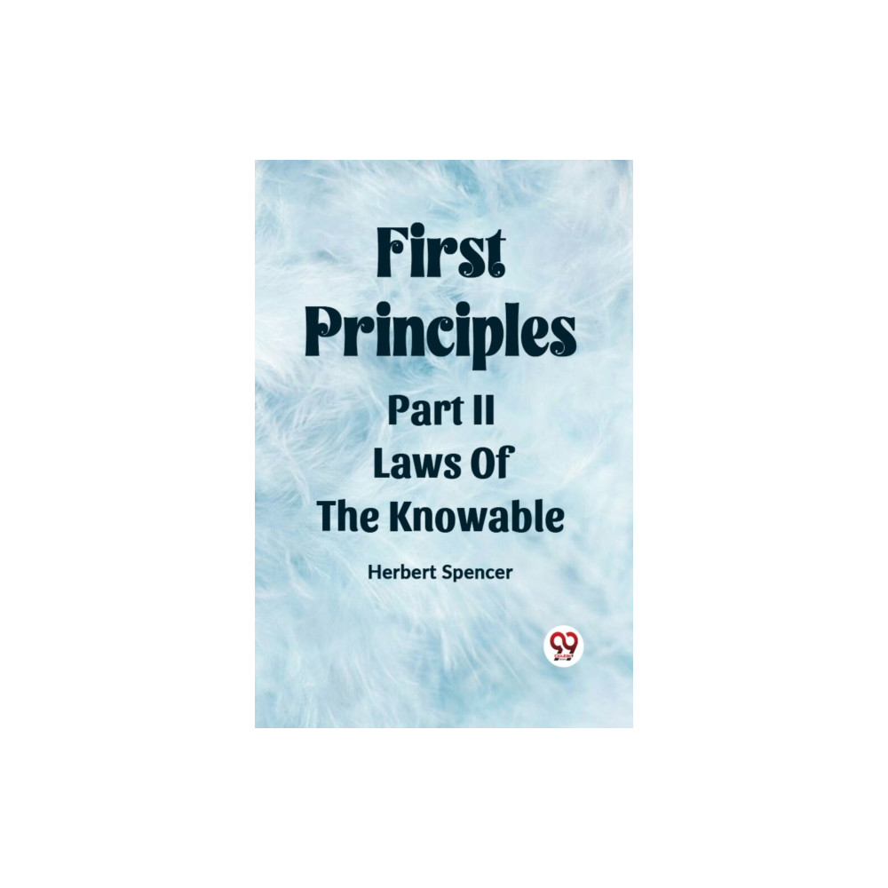 Produktbild för First PrinciplesPart II.-Laws Of The Knowable (Edition2023) (häftad, eng)