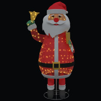 Produktbild för Jultomte med 200 LED-lampor Varmvit 100 x 180 cm tyg