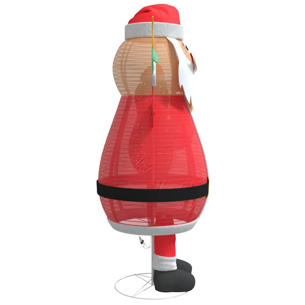 Produktbild för Jultomte med 200 LED-lampor Varmvit 100 x 180 cm tyg