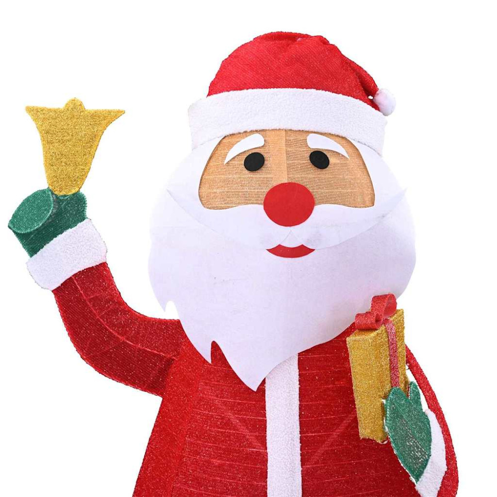 Produktbild för Jultomte med 200 LED-lampor Varmvit 100 x 180 cm tyg