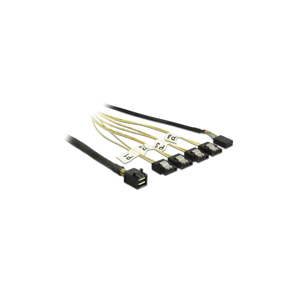 Produktbild för Delock SATA/SAS-kabel - 50 cm