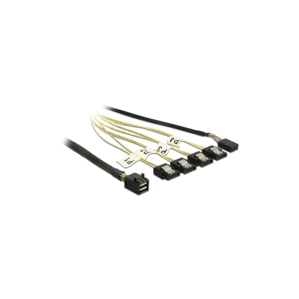 Produktbild för Delock SATA/SAS-kabel - 50 cm