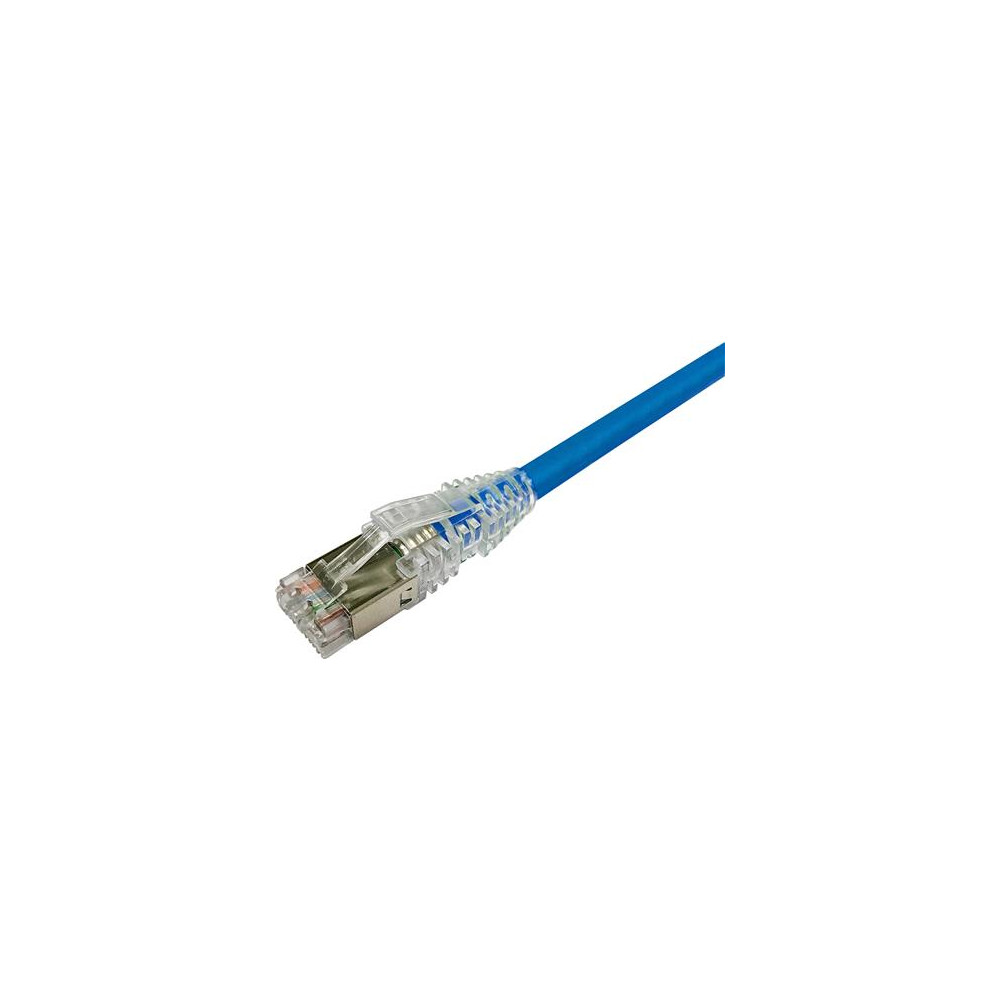 Produktbild för NETCONNECT patchkabel kat 6A S/FTP PiMF, längd 7,5 m, blå, L...