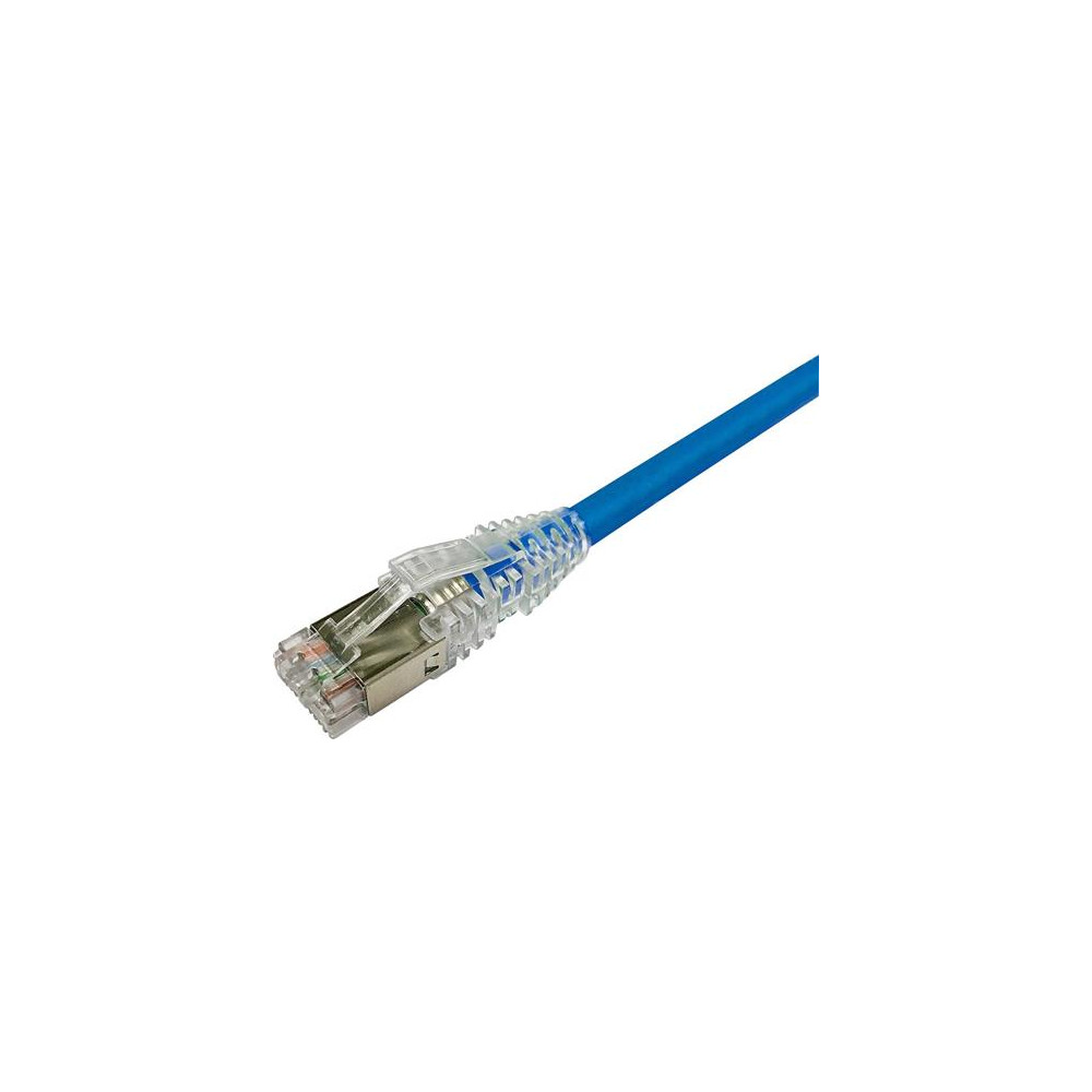 Produktbild för NETCONNECT patchkabel kat 6A S/FTP PiMF, längd 7,5 m, blå, L...