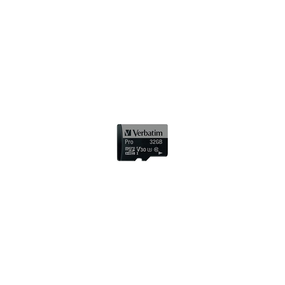 Produktbild för Verbatim PRO - flash-minneskort - 32 GB - microSDHC UHS-I
