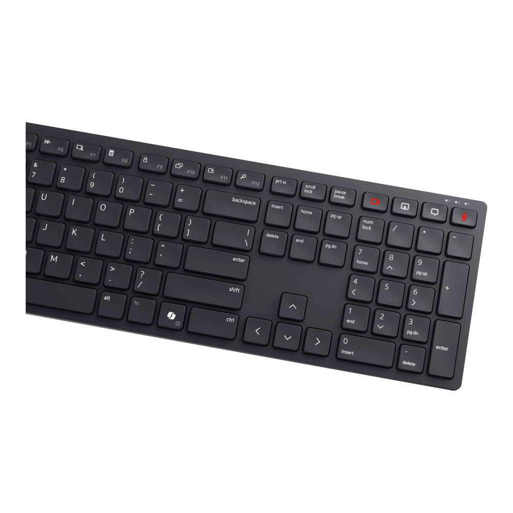 Produktbild för Dell Pro Silent Wired Collaboration Keyboard KB525C - tangentbord - QWERTY - hela norden - svart Inmatningsenhet