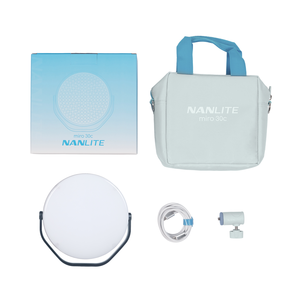 Produktbild för Nanlite Miro 30c LED Full-color Round Panel Light  (Midnight Blue)