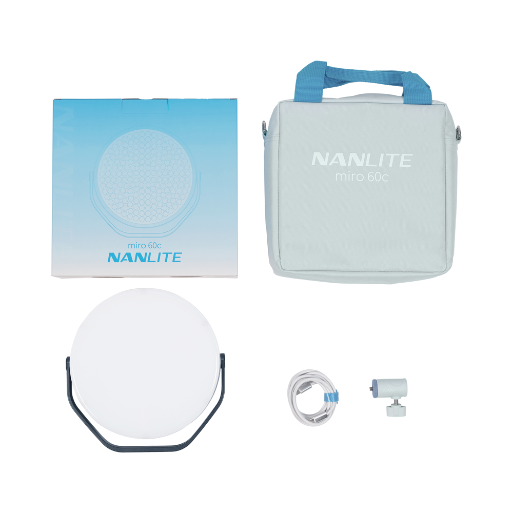 Produktbild för Nanlite Miro 60c LED Full-color Round Panel Light  (Midnight Blue)