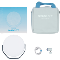 Produktbild för Nanlite Miro 60c LED Full-color Round Panel Light  (Midnight Blue)