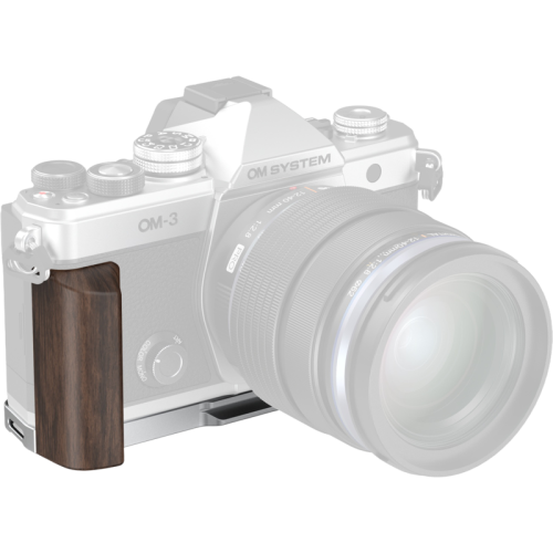 SMALLRIG SmallRig 5563 L-Shaped Mount Plate with Wooden Handle for OM SYSTEM OM-3