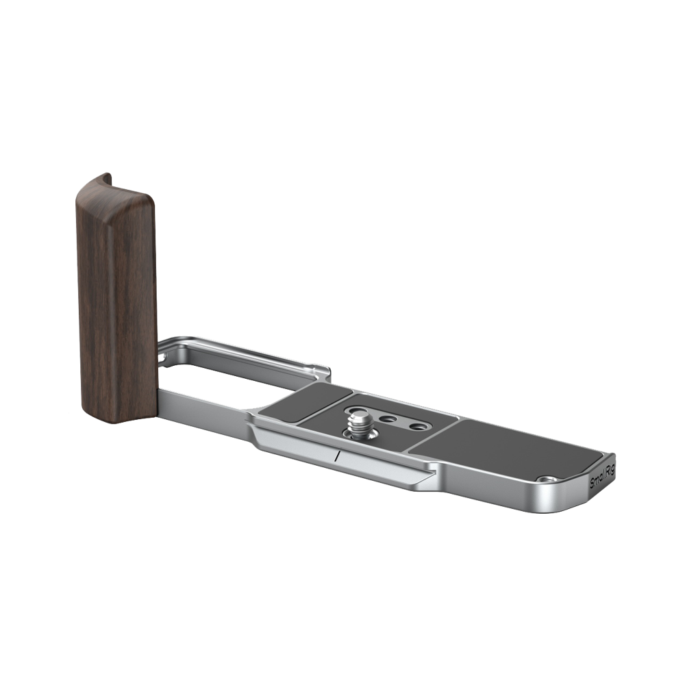 Produktbild för SmallRig 5563 L-Shaped Mount Plate with Wooden Handle for OM SYSTEM OM-3