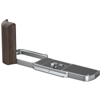 Produktbild för SmallRig 5563 L-Shaped Mount Plate with Wooden Handle for OM SYSTEM OM-3