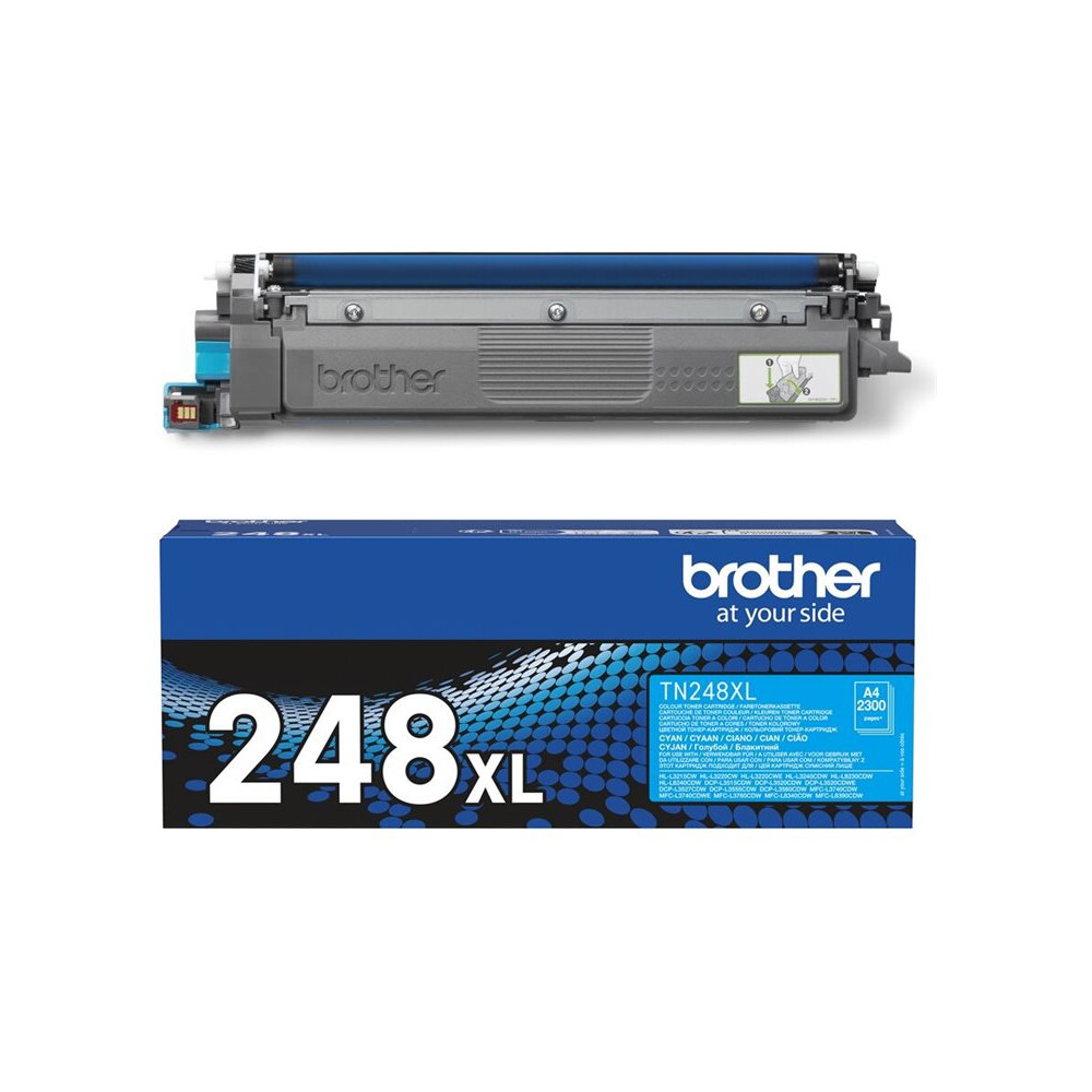 Produktbild för Brother TN248XLC - Lång livslängd - cyan - original - tonerkassett