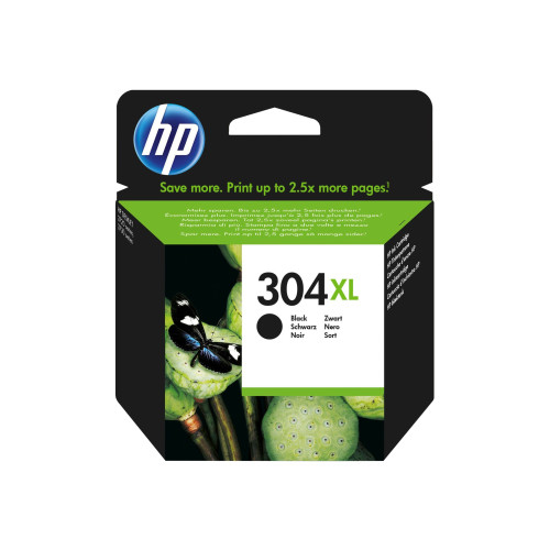 HP HP 304XL - Lång livslängd - svart - original - bläckpatron