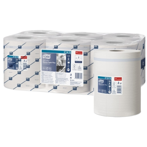 TORK Aftørringspapir Allround Tork Reflex™ M4 Plus centerfeed, 2-...