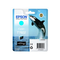 Produktbild för Epson T7602 - cyan - original - bläckpatron