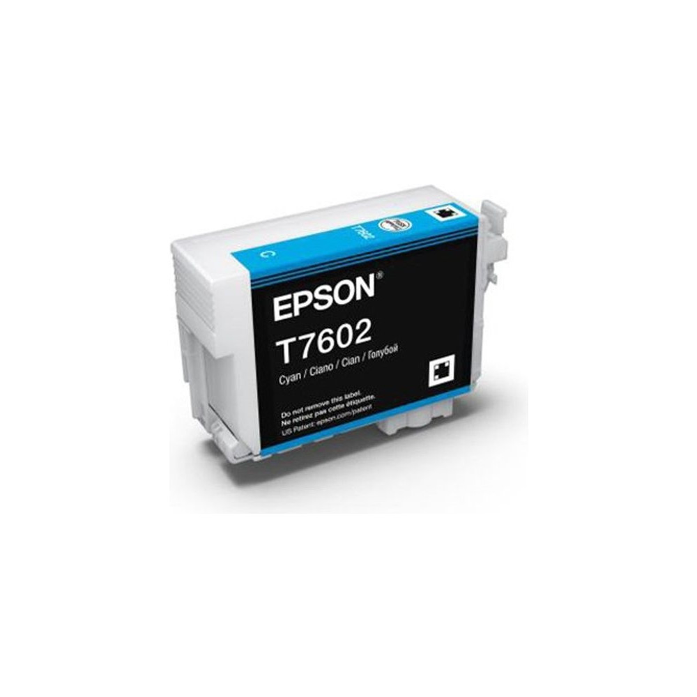 Produktbild för Epson T7602 - cyan - original - bläckpatron