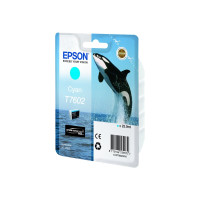 Produktbild för Epson T7602 - cyan - original - bläckpatron