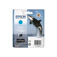 Produktbild för Epson T7602 - cyan - original - bläckpatron