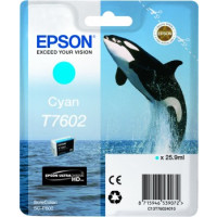 Produktbild för Epson T7602 - cyan - original - bläckpatron