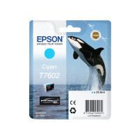 Produktbild för Epson T7602 - cyan - original - bläckpatron