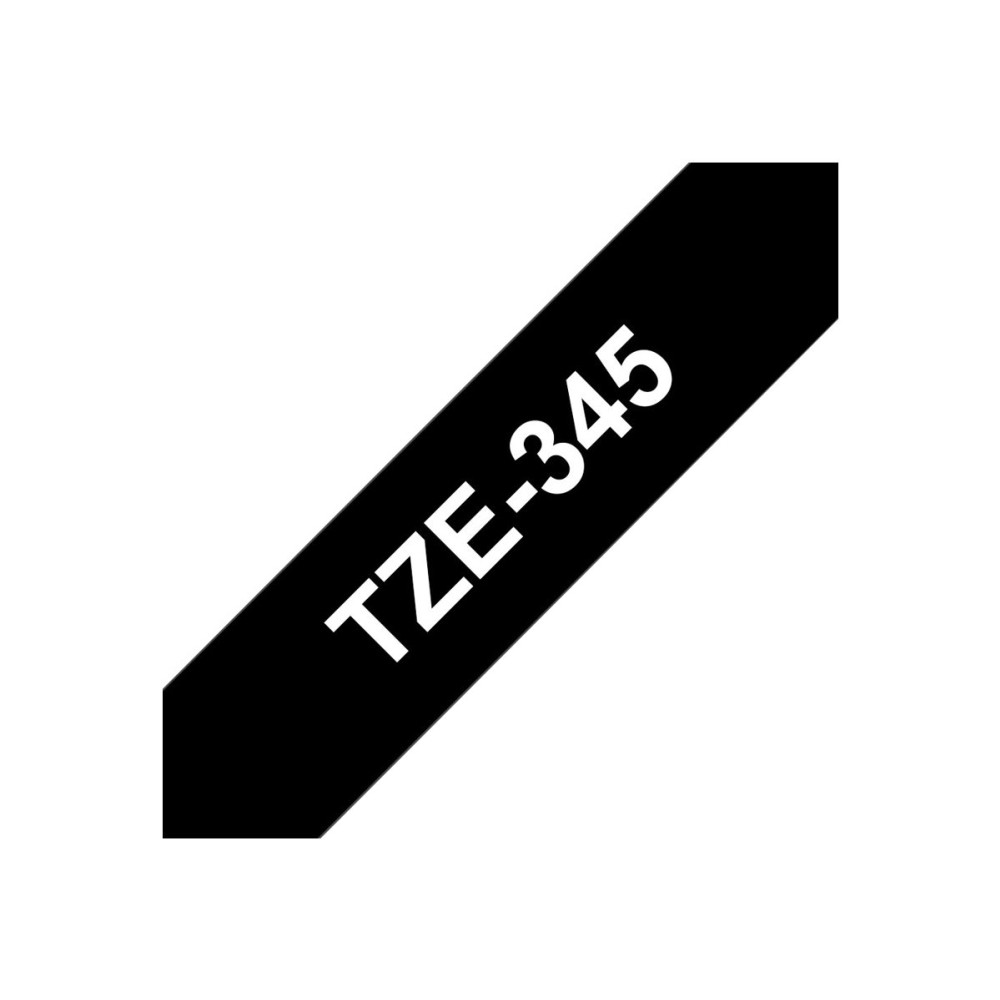 Produktbild för Brother TZe-345 - bandlaminat - 1 kassett(er) - Rulle (1,8 cm x 8 m)