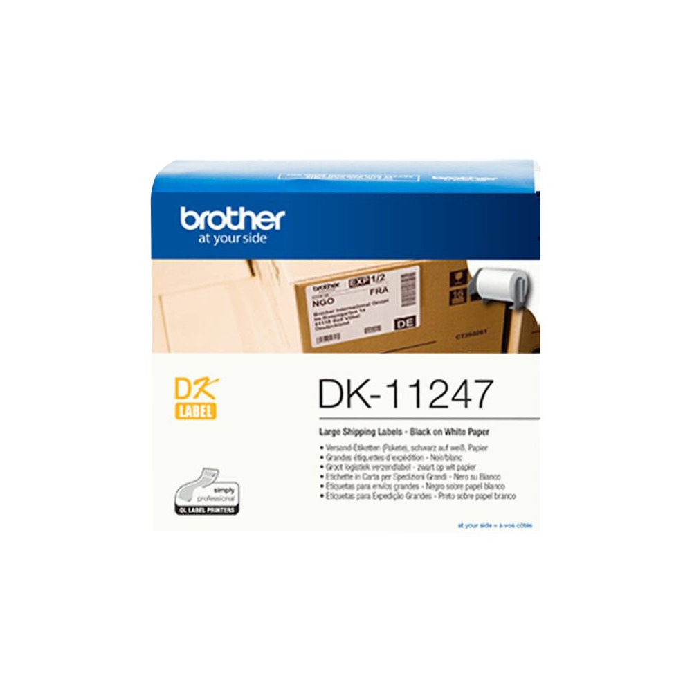 Produktbild för Brother DK-11247 - etiketter - 180 etikett (er) - 103 x 164 mm