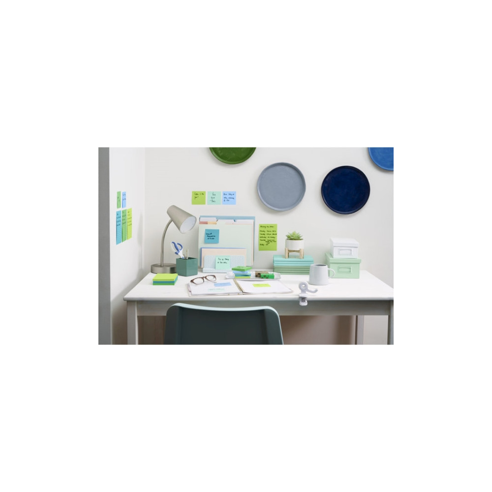 Produktbild för Post-It Super Sticky Z-Notes Oasis, 76 x 76 mm, pakke a 5 st...