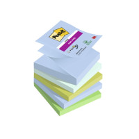 Produktbild för Post-It Super Sticky Z-Notes Oasis, 76 x 76 mm, pakke a 5 st...