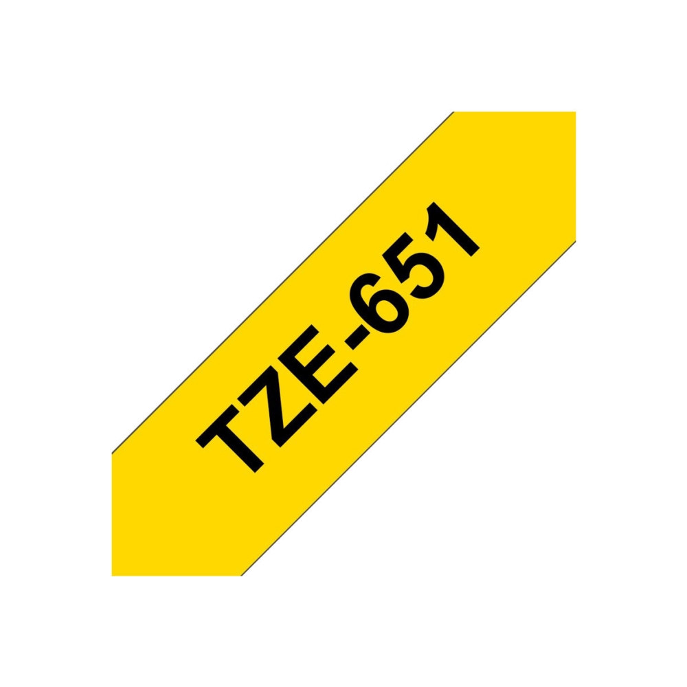 Produktbild för Brother TZe-651 - bandlaminat - 1 kassett(er) - Rulle ( 2,4 cm x 8 m)