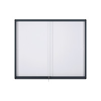 Produktbild för Förvaringsskåp Bi-Office, säkerhetsglas, inomhus, skjutdörra...