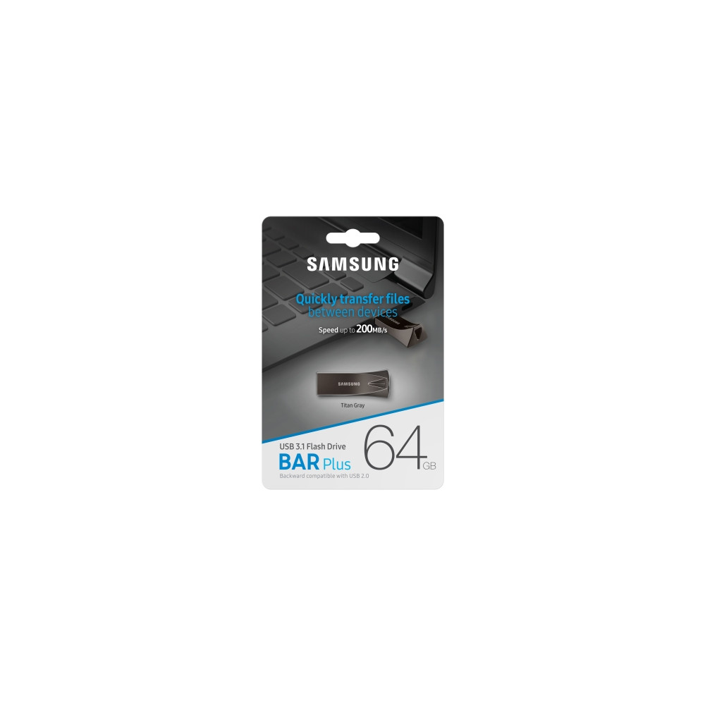 Produktbild för Samsung BAR Plus MUF-64BE4 - USB flash-enhet - 64 GB