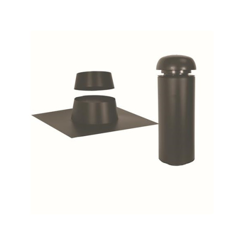 SABETOFLEX SABETOFLEX takhuv 160, längd 600 mm, taklutn. 0–9°, svart/sv...