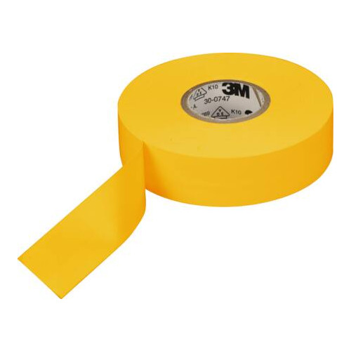 3M 3M 7100238736, 1 styck, Gul, PVC, 600 V, Blåsa, UL Listed, V...