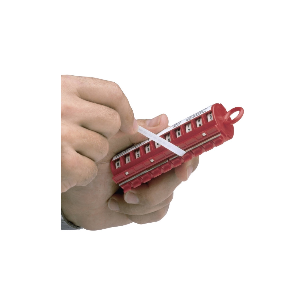 Produktbild för 3M ScotchCode Wire Marker Tape Refill Roll Number - 5 - lednings/kabelmärkare (förtryckt)