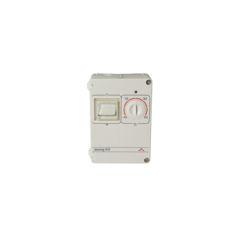Produktbild för DEVIreg 610 termostat IP44 10 A 2-polig, område (-10°C till...