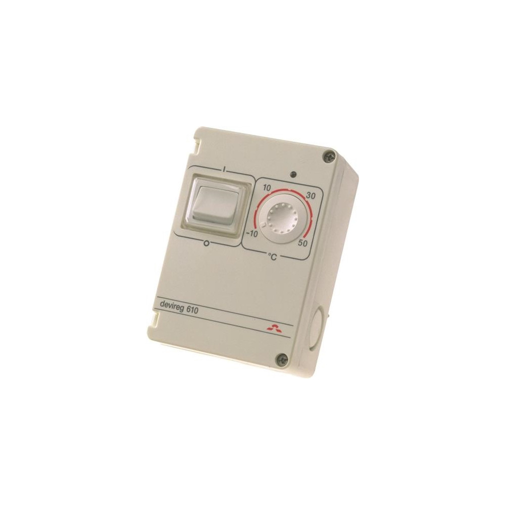Produktbild för DEVIreg 610 termostat IP44 10 A 2-polig, område (-10°C till...