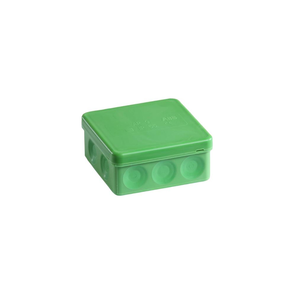 Produktbild för ABB Kopplingsbox AP9 2.5 med 10 membran hxbxd: 39x85x85 mm I...