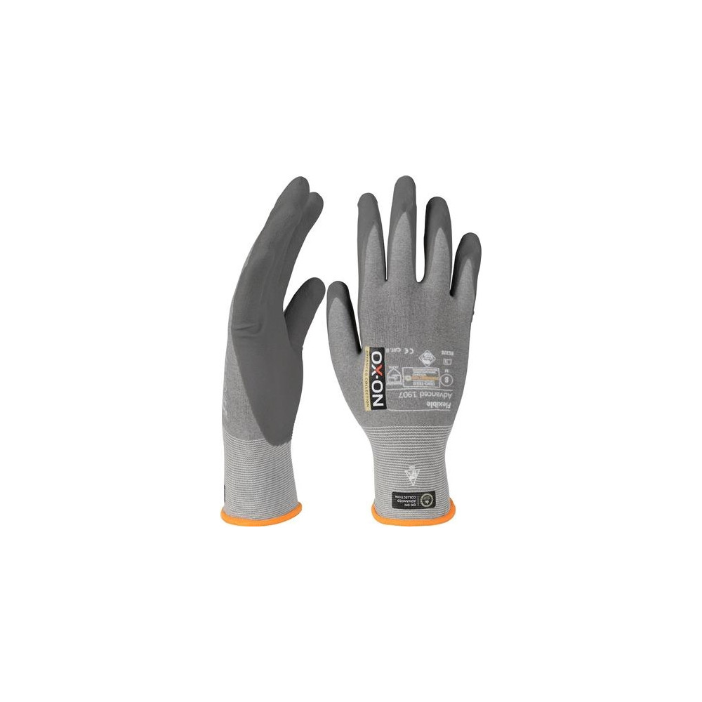 Produktbild för OX-ON Flexible Advanced 1907 handskar, extremt slitstarka, E...