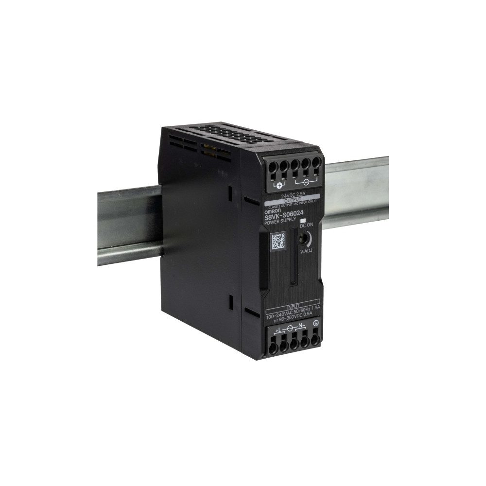 Produktbild för Strömförsörjning av boktyp, 60 W, 24VDC, 2,5A, DIN-skena, in...